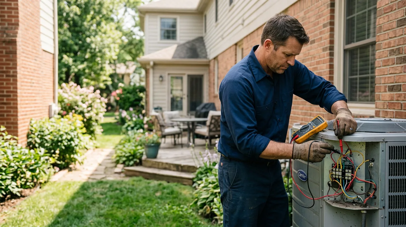 HVAC technician working near Folsom, WV